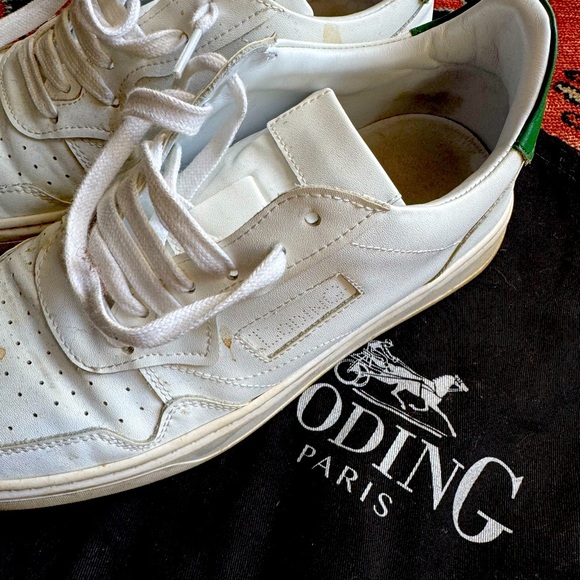 Men’s Loding Paris White Sneaker Shoes Size 41 - Picture 4 of 7